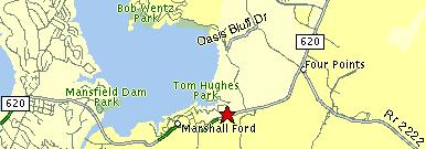 Map to St. Luke's on the Lake, Austin, Texas